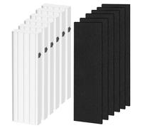 Aera-Max 100 True HEPA Filter Replacement for Compatible with Fellowes Aera- Max 90 100 DX5 DB5 Air Puri-fiers True HEPA Air Filter, Part# 9287001 9324001,6x H13 True HEPA and 6x Carbon Pre-Filter(6)