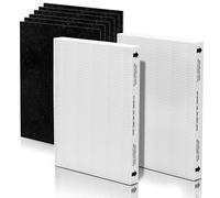 Aera-Max 200 HEPA Filter Replacement 9287101 Compatible with Fellowes AeraMax 190/200/DX55 Air Cleaner Purifiers True HEPA Filter, 2x H13 True HEPA & 6x Extra Carbon Pre-Filters (9324101)