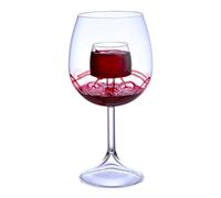 Aerated Wine Glass, Wine Decanter Glass - Fountain Glassware Set,Clear Design Tasting Set for Red, Tea, Coffee