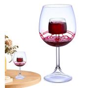 Aerating Wine Glass - Decanter Wine Aerating Glass Set,Transparent Fountain Effect Carafe Set for Red, Coffee, Tea