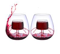 Aerating Wine Glass,Fountain Glassware Set | Flat Bottom and Goblet Wine Glasses Decanter for Party, Home, Offices, Hotel