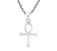 AeraVida Ancient Egyptian Ankh Hieroglyph .925 Sterling Silver Necklace