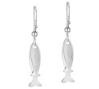 AeraVida Unique Big and Small Fish Dangle .925 Sterling Silver Earrings | Fish Dangle Earrings | Dangle Earrings | Gift for Women