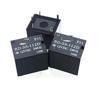 AERBNYEQP 10Pcs Automobile Relay BD-SS-112D BD SS 112D BD-SS-112D-12VDC 12V 5PIN(BD-SS-112D-01)
