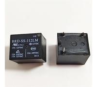 AERBNYEQP 10Pcs Relay BRD-SS-105LM 5VDC BRD-SS-112LM 12VDC BRD-SS-124LM 24VDC BRD SS 124LM 4PIN 12A 5V 12V 24V(BRD-SS-124LM 24VDC)