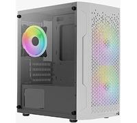 Aercool Trinity Mini-Tower V2, Tempered Glass - white