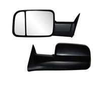 AERDM New Pair Towing Mirrors Black Housing Compatible with View Mirrors 94-01 Dodge Ram 1500 94-02 Ram 2500 3500 Truck Manual Adjusted Side Set