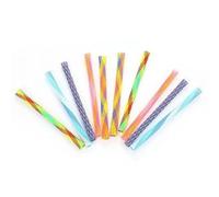 Aerensic 10pcs Cat Springs Toys Kitten Coil Spiral Pet Interactive Gauge Plastic Spring Toy Colorful Springs Cat Pet Tower Toy(10PC Color random)