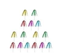 Aerensic 5pcs-15pcs Cat Toys Feather Wand Kitten Cat Teaser Feather Interactive Stick Toy Wire Chaser Wand Toy Random Color(3)