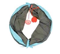Aerensic Cat Tunnel Collapsible S-Shape Passage Tent Toys Peekaboo Cat Cave Interactive Toy For Puppy Guinea Pig Pet Supplies(Style Blue 46cm)