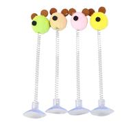 Aerensic Random Color Cat Feather Spring Ball Toy With Suction Cup Interactive Cat Teaser Wand Cat Toy Cat Scratcher Toy Supplies(6)