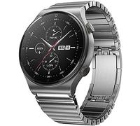 Aergood 22mm Titanium Alloy Strap,Compatible with Huawei Watch 5 Pro/GT 5 46mm/GT 4/GT 4 Pro 46mm/GT 3 Pro/GT 3 Men Metal Replacement Band for Samsung Galaxy Watch 3 45mm/46mm/Gear S3 - Silver