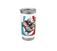 Aerial Elephant Cute Performing Silks Stainless Steel Insulated Tumbler