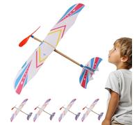 Aerial Glider - Rubber Band Plane Set, 12.2x4.92in Kids Model Aircraft, Durable Fly Design for Outdoor Play, Hand Launch Fun Backyard Adventures Airplane Models Kit, Easy Assembly Build Activity