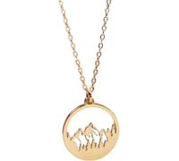 Aerial Mountain Spirit Symbol Circular Pendant Jewelry Calling All Travel Enthusiasts Unique Gift for Adventurers