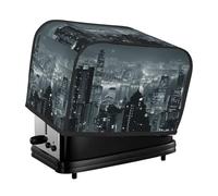 Aerial Night Of View Hong Kong Print 2 Slice Toaster Cover,Bread Maker Cover Dustproof Caps For Two Slice Toaster Kitchen Appliance
