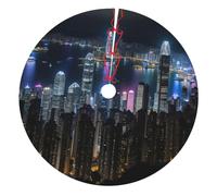 Aerial Night Of View Hong Kong Print Festive Christmas Tree Skirt For Decor Xmas Mat Home Party And Ceremonies Supplies