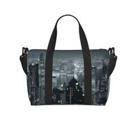 Aerial Night of View Hong Kong Print Italy Flag Print Versatile Handbag for Travel,Hand-Held Crossbody Travel Bag for Your Every Need