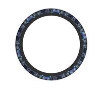 Aerial Night Of View Hong Kong Print Steering Wheel Cover Protector Easy Installation Cars Trucks Interior Accessory