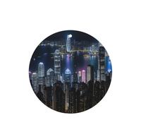 Aerial Night Of View Hong Kong Printing 10 Pieces Air Freshener Cards,Car Scented Hanging Air Freshener Fragrant Sheets For Car Use