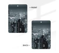 Aerial Night Of View Hong Kong Printing Fashion Car Air Freshener Cards 10 Pcs Car Scented Hanging Sheets