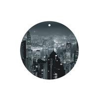Aerial Night Of View Hong Kong Printing Fashion Car Air Freshener Cards 10 Pcs Car Scented Hanging Sheets