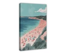 Aerial Ocean View Canvas Poster Bedroom Decor Landscape Office Room Decor Gift 12x18inch(30x45cm)