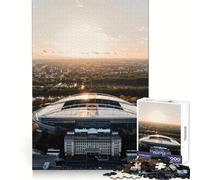 Aerial Rb Leipzig Stadium Jigsaws for Adults1000 Pieces Indoor Play Precise Connection Family Game Furniture Decor (50x75cm)