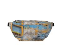 Aerial View of A Tropical Beach Fanny Pack for Women Man,Shoreline Waist Belt Bag Crossbody for Sports Travel Hiking Running Jogging