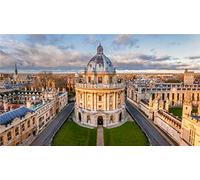 Aerial View of Oxford University DIY Art Style Puzzles for Adults 200 Piece Jigsaw Puzzles for Kids Educational Games Home Decor 35x25CM