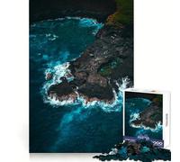 Aerial View of Rocky Coastline And Ocean Hard Jigsaw Puzzle for Adults 1000 Pieces Serene Game Creative Craft Real Challenge Perfect Decor (38x26cm)