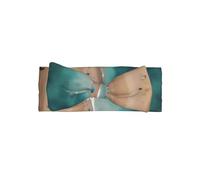 Aerial view of the beach Baby bow headband, good elasticity, keep baby warm, make your baby more lovely