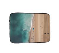 Aerial View of The Beach Printed Laptop Organizer - 15 Inch, Perfect for Business Casual or School Laptop Carrying Bag