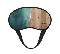 Aerial View of The Beach Sleep Mask Soft Eye MaskBlindfold Eyeshade Smooth Comfortable Eye Cover with