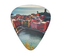 Aerial View of Vernazza Printed Guitar Picks Personalized Guitar Plectrums 12 Pcs For Acoustic Guitar Electric Guitar And Bass Bulk Guitar Pick One Size