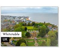 Aerial View of Whitstable, A Town on The North Coast of in Britain, Fridge Magnet