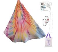 Aerial Yoga Hammock 5.5 Yards Premium Aerial Silk Fabric Yoga Swing for Antigravity Yoga Inversion Include Daisy Chain,Carabiner and Pose Guide (Mandala)