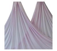 Aerial Yoga Hammock 5m Aerial Yoga Hammock Fabric Swing Silks Anti-Gravity Body Building Fitness For GYM Home Outdoor Pilates Belt(Pale dogwood)