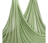 Aerial Yoga Hammock 8.7yards 8m Aerial Silks Yoga Hammock Swing GYM Home Outdoor Fitness Anti-Gravity Body Building Pilates Belt(Bud green)