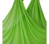 Aerial Yoga Hammock 8.7yards 8m Aerial Silks Yoga Hammock Swing GYM Home Outdoor Fitness Anti-Gravity Body Building Pilates Belt(Green)