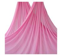 Aerial Yoga Hammock 8m Aerial Yoga Hammock Silk Fabric Swing Silks Fitness For GYM Home Outdoor Body Building Pilates Belt(Pink)