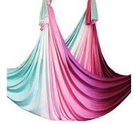 Aerial Yoga Hammock Aerial Yoga hammock Fabric Flying Pilates Swing Silk Anti-Gravity Traction Device Fitness Home Gym(Mulitycolor)