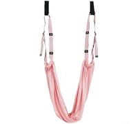 Aerial Yoga Strap Daisy Chain Extension - Stretch Band for Door No Drilling 300 kg Load Capacity Flexible for Pilates & Spagate Training 25 x 25 cm (Pink)