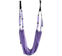 Aerial Yoga Strap, Pack, Fitness Equipment for Home, Adjustable Inversion Stretch Rope, High-Density Polyester Support, Anti Gravity Training for Adults(Purple)