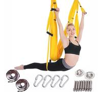 Aerial Yoga Swing Set - Durable Fitness Straps for Indoor Workouts, Pilates, and Anti-Gravity Training