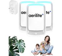 Aerilite Ioniser, Aerilite Air Purifier Plug In, Silent Filter-Free Air Purifier, Compact Wall Mounted Plug in Fresh Device for Home Use, Pets & Everyday Comfort, Ultra-Quiet (3 Pcs)