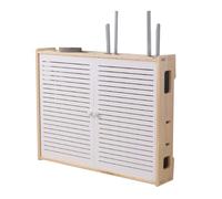 AeRko Large WiFi Router Storage Box, Wall Mount Router Shelf, Organizer, Cord Management Container, Creative White Decorative Floating Rack, 9 Sizes (58 * 11 * 46cm)