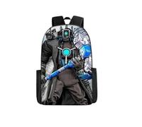 AeRko Skibidi Toilet Wiki Backpack Book Bags Casual Cameraman Travel Rucksack Zip Packbag Daypacks Bag, A9, One Size