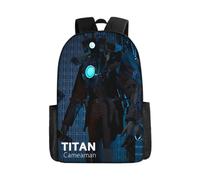 AeRko Skibidi Toilet Wiki Backpack Book Bags Casual Cameraman Travel Rucksack Zip Packbag Daypacks Bag, A5, One Size