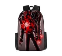 AeRko Skibidi Toilet Wiki Backpack Book Bags Casual Cameraman Travel Rucksack Zip Packbag Daypacks Bag, A6, One Size